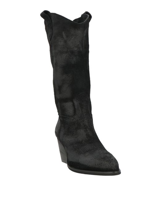 Framì Black Boot Leather
