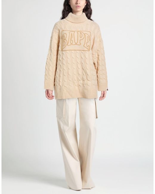 A Bathing Ape Natural Turtlenecks