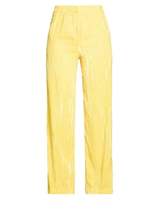 Nora Barth Yellow Pants Polyester, Viscose