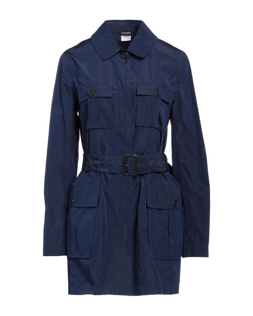 Aspesi Blue Overcoat & Trench Coat Polyester