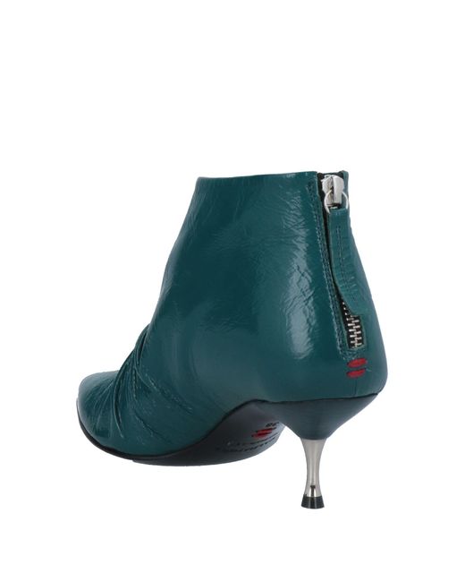 jade green ankle boots