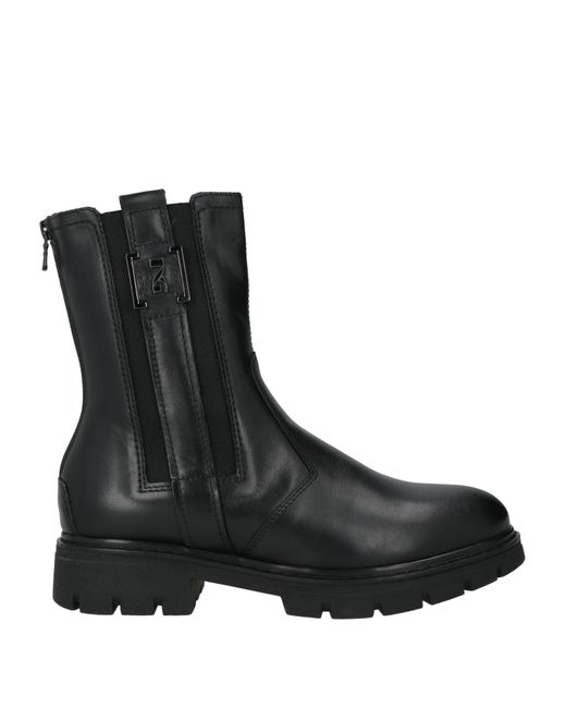 Nero Giardini Black Ankle Boots Leather