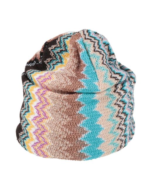 Missoni Blue Azure Hat Wool, Viscose