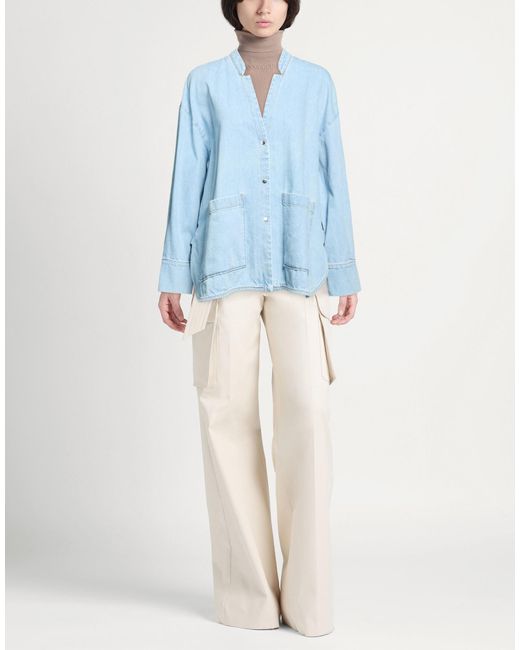Xirena Blue Denim Outerwear Cotton