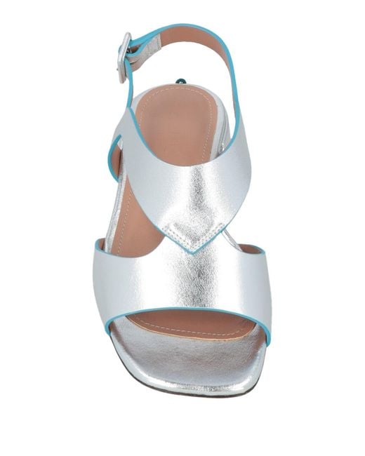 A.Bocca White Sandals Leather