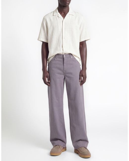 Department 5 Purple Lilac Pants Cotton, Elastane for men