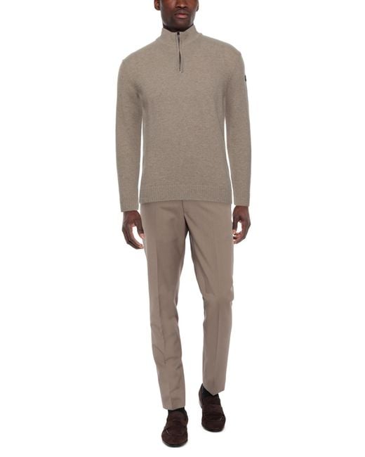 Paul & Shark Gray Khaki Turtleneck Wool, Polyamide for men