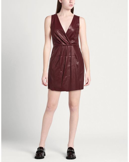 Rebel Queen Purple Mini Dress Polyester, Polyurethane Resin