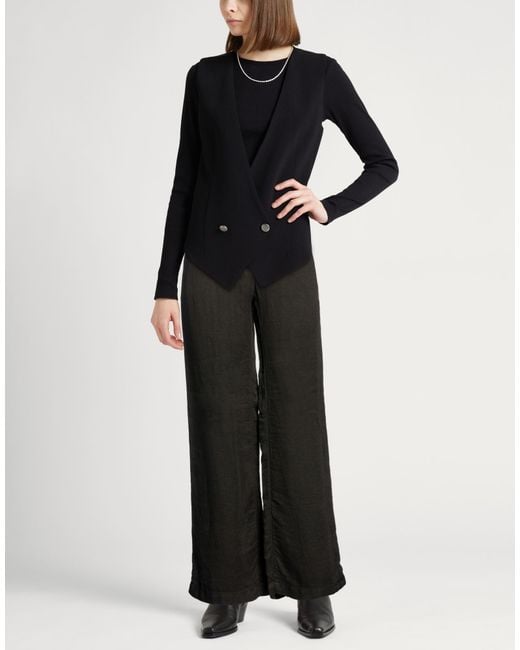 120% Lino Black Pants Linen