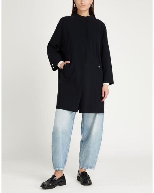 Herno Blue Overcoat & Trench Coat