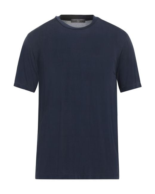 Daniele Fiesoli Blue T-Shirt Cupro, Elastane for men