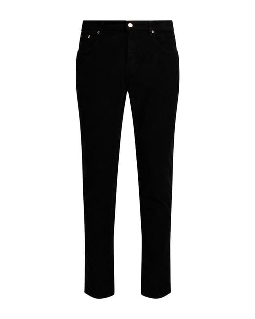 Department 5 Black Pants Cotton, Elastane for men
