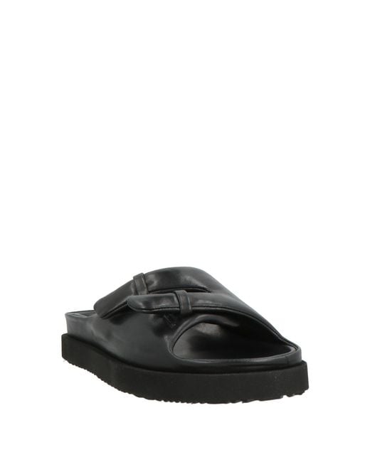 Officine Creative Black Sandals Leather