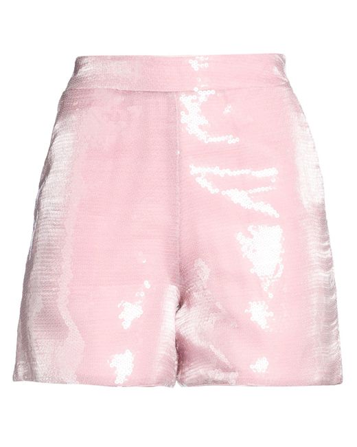 FEDERICA TOSI Pink Shorts & Bermuda Shorts Polyester