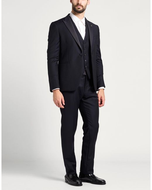 Cruna Blue Midnight Suit Virgin Wool for men