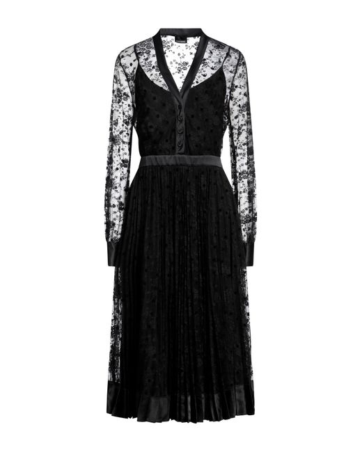 Ermanno Scervino Black Midi-Kleid