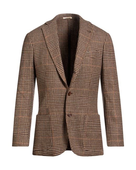 Sartorio Napoli Brown Blazer for men