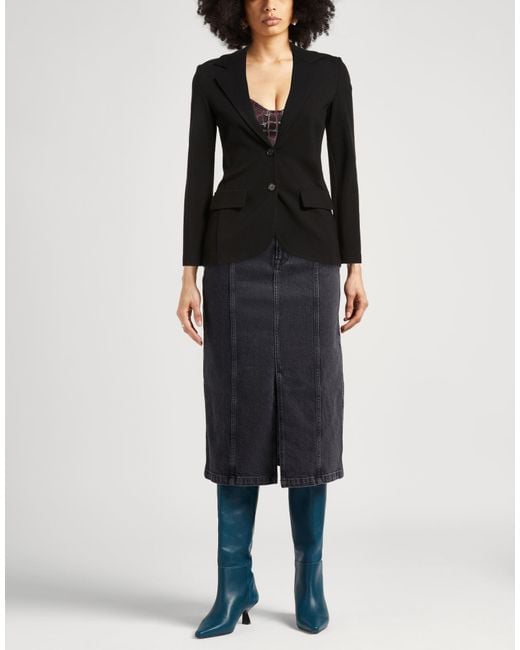 Carla G Black Blazer Viscose, Polyamide, Elastane