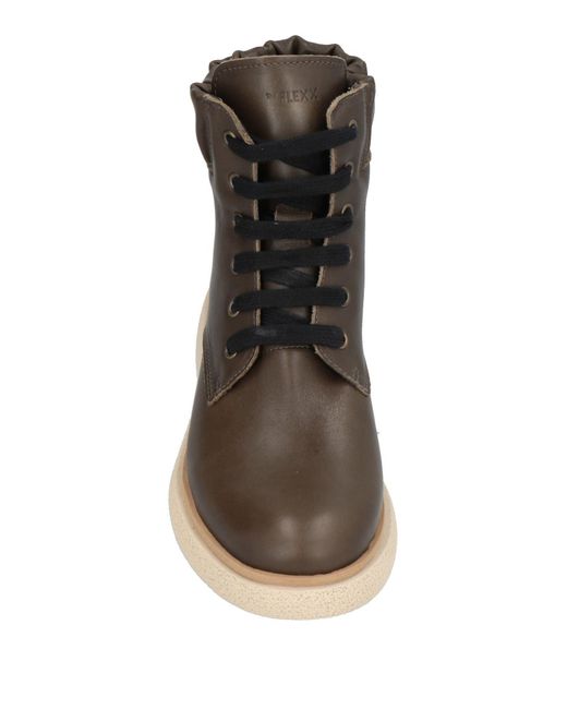 The Flexx Brown Dark Ankle Boots Leather