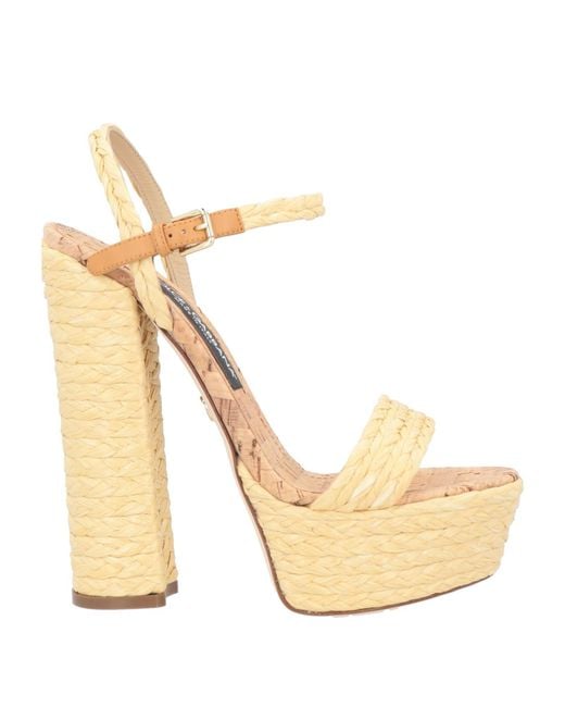 Dolce & Gabbana Metallic Sandals