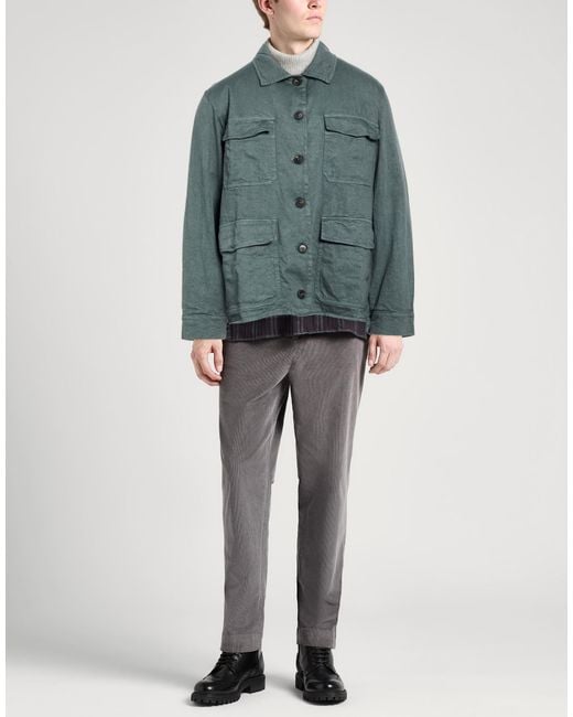 Crossley Green Dark Jacket Linen, Cotton for men