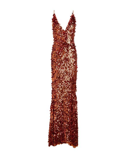 The New Arrivals Ilkyaz Ozel Red Maxi Dress Pes