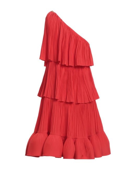 Lanvin Red Mini Dress
