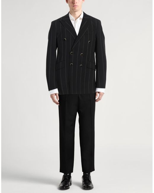 PT Torino Black Blazer Virgin Wool, Elastane for men