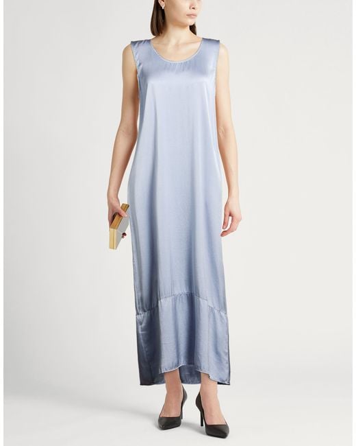 Crossley Blue Maxi Dress Silk, Elastane