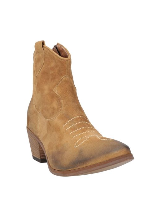 JE T'AIME Brown Ankle Boots Leather