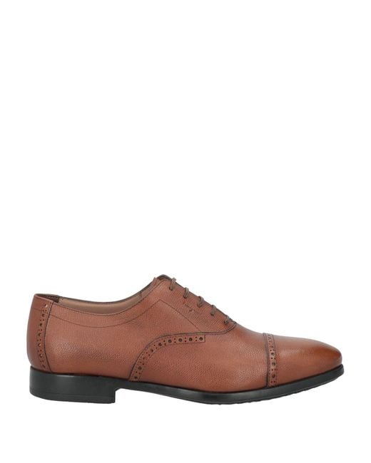Ferragamo Brown Lace-Up Shoes for men