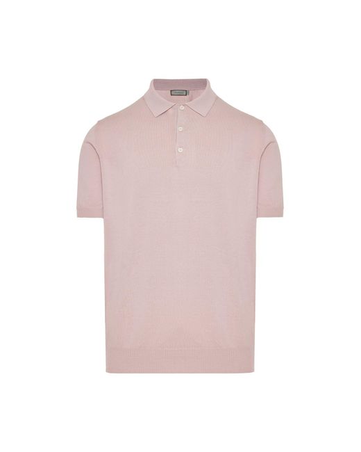 Canali Poloshirt in Pink für Herren