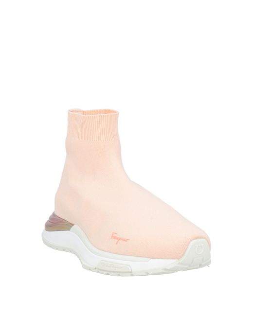 Ferragamo Pink Sneakers Textile Fibers