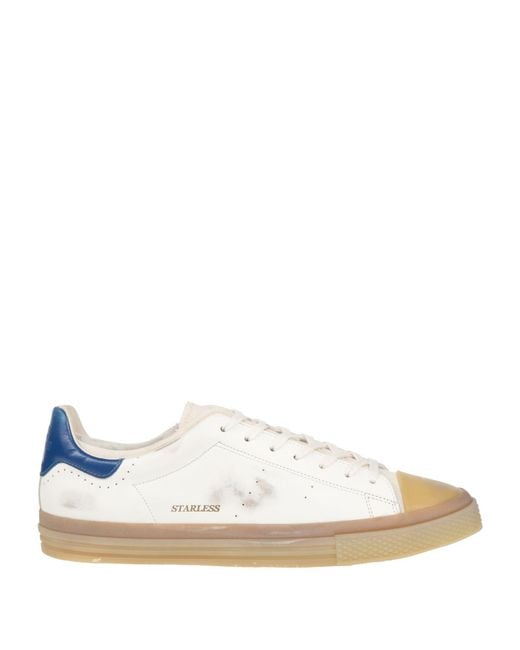HIDNANDER White Archetypal Sneakers Leather, Rubber, Textile Fibers for men