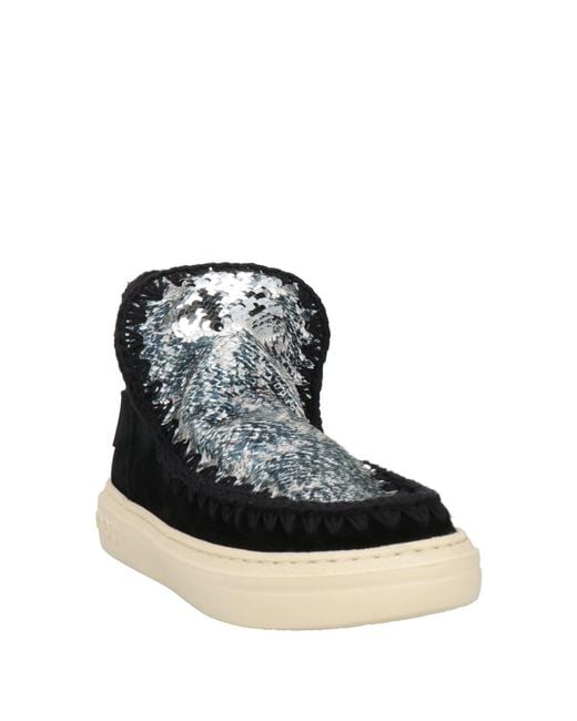 Mou Black Ankle Boots