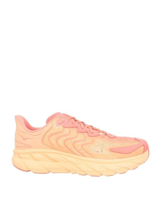 Hoka One One Orange Sneakers Leather, Textile Fibers, Synthetic Fibers for men