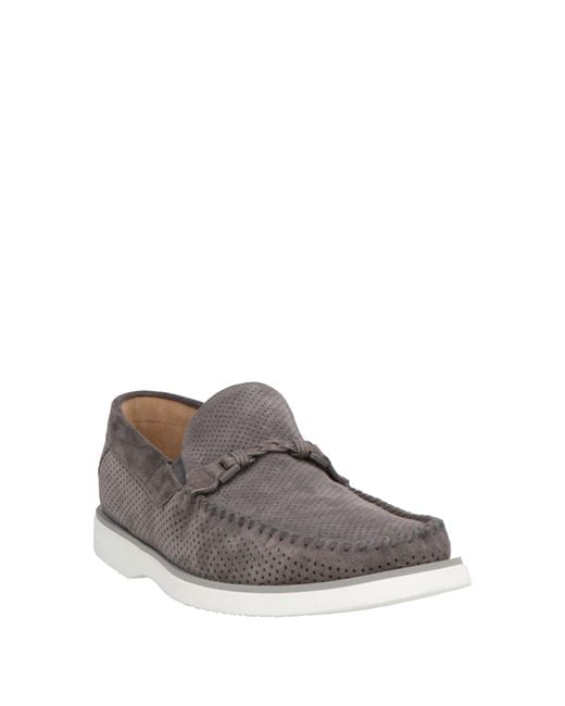Baldinini Gray Loafers Leather for men