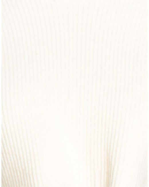 A PAPER KID White Sweater Viscose, Polyester, Polyamide