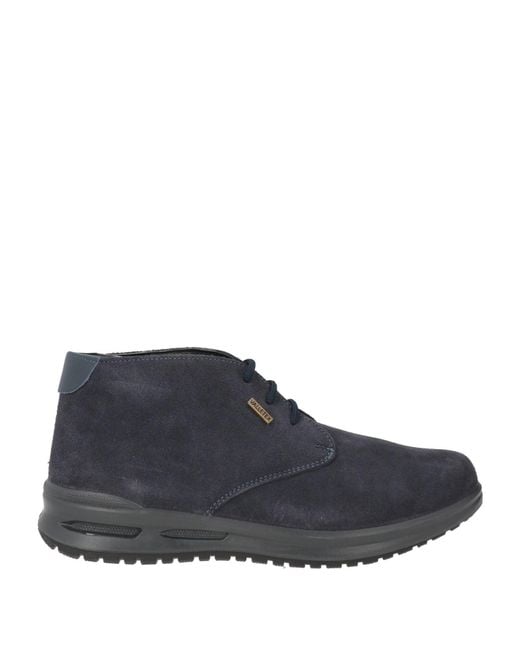 Valleverde Blue Ankle Boots Leather