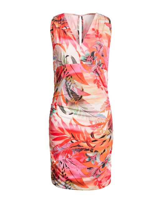 Rebel Queen Red Mini Dress Polyester, Elastane