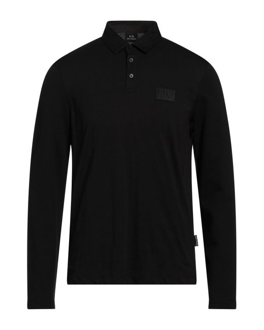 ARMANI EXCHANGE Poloshirt in Black für Herren