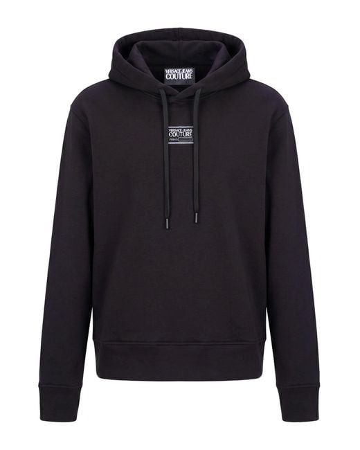 Versace Jeans Couture Blue Sweatshirt Cotton, Polyester
