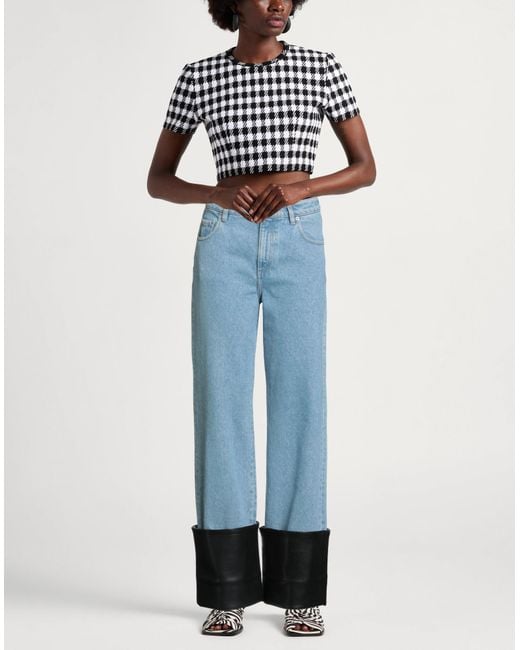 Nanushka Blue Jeans Cotton, Polyester, Polyurethane