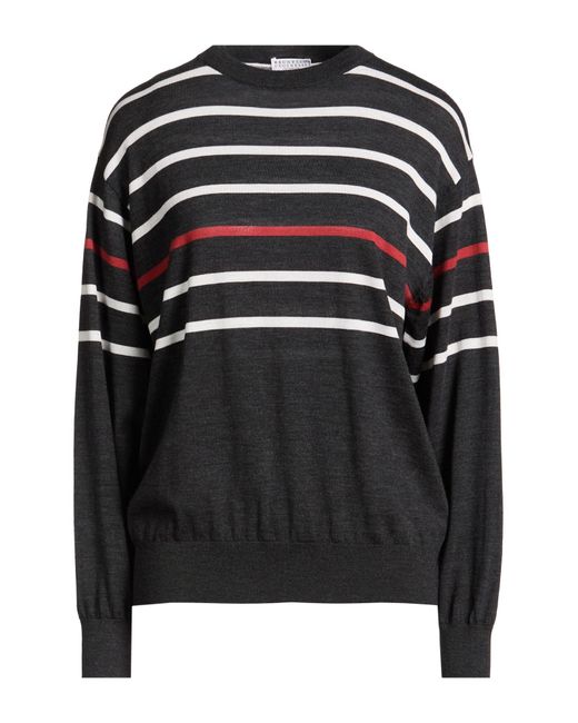 Pullover Brunello Cucinelli de color Black