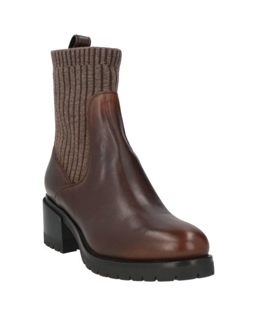 Santoni Brown Stiefelette