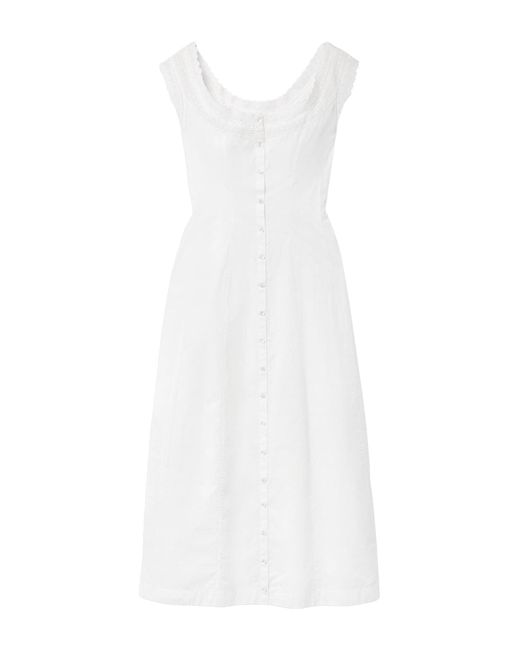 Doen White Maxi Dress Organic Cotton
