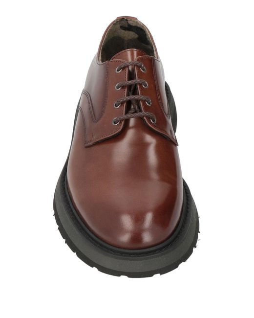 Calce Brown Lace-Up Shoes for men