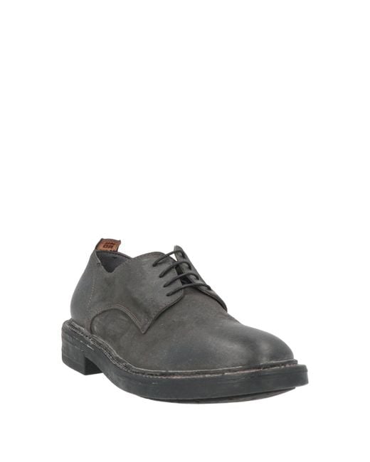 Moma Gray Lace-Up Shoes