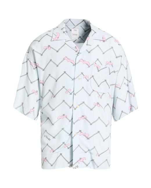 Visvim Blue Light Shirt Rayon for men