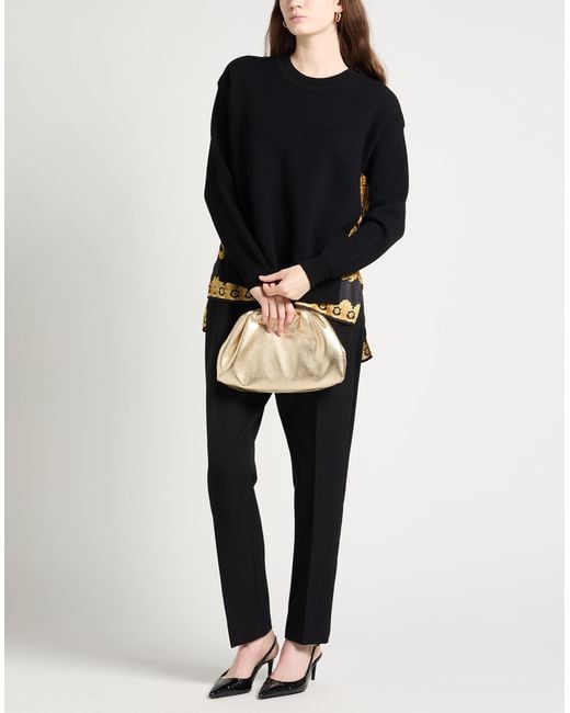 Versace Black Sweater Virgin Wool, Polyester